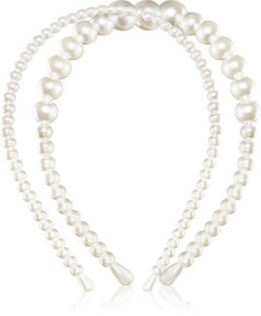 Notino Grace Collection Faux pearl headbands čelenka do vlasov