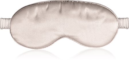 Notino Travel Collection Satin sleep mask with ear plugs Set mit Schlafmasken und Ohrstöpseln Beige