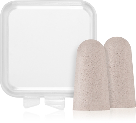 Notino Travel Collection Satin sleep mask with ear plugs Set mit Schlafmasken und Ohrstöpseln Beige