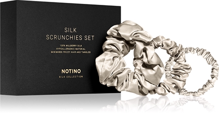 Notino Silk Collection Scrunchie Set set of silk scrunchies shade Cream
