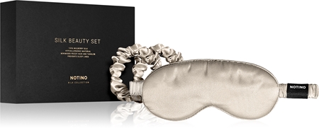 Notino Silk Collection Sleeping mask & Scrunchies Set Geschenkset Cream Farbton