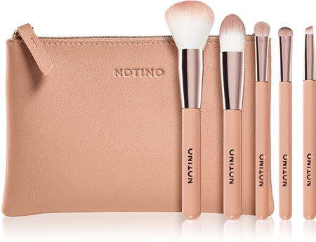 Notino Glamour Collection Travel Brush Set with Pouch reisset penselen met etui