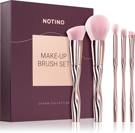Notino Charm Collection Make-up brush set sada štětců Pink