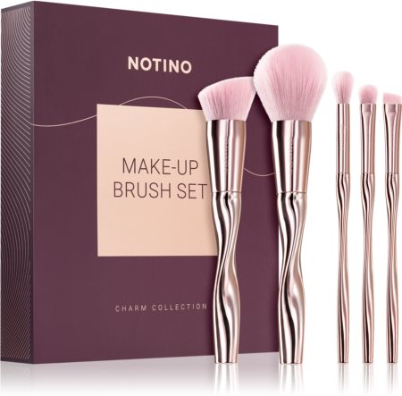 Notino Charm Collection Make-up brush set σετ με πινέλα Pink