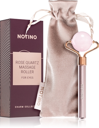 Notino Charm Collection Rose quartz massage roller for eyes hierontarulla silmänympäryksiin