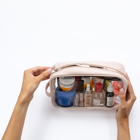 Notino Travel Collection Large Clear Organizer прозрачна козметична чантичка