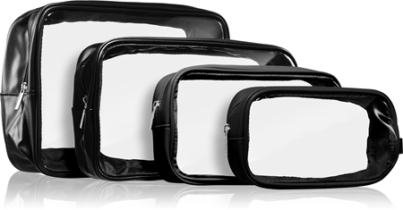 Notino Travel Collection Clear Organizer Set Kosmetik-Reiseset Black