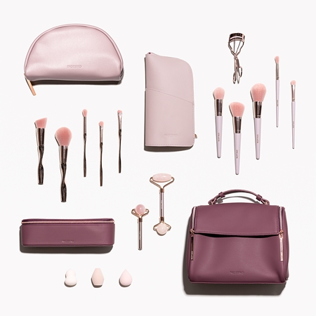Notino Charm Collection Make-up brush set sada štětců Pink