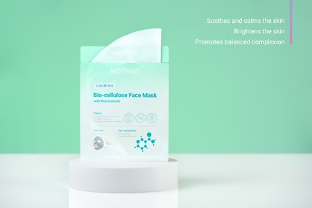 Notino Calming Bio-Cellulose Face Mask with Niacinamide Beruhigende Tuchmaske