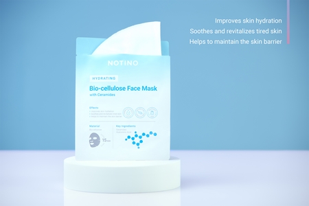 Notino Hydrating Bio-Cellulose Face Mask with Ceramides Feuchtigkeitsspendende Tuchmaske