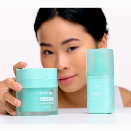 Notino Clarifying Gel Cream with Salicylic Acid and Niacinamide gel cremoso limpiador suave con ácido salicílico y niacinamida