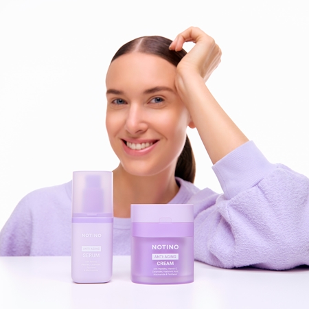 Notino Anti-Aging Cream with Peptides, Vitamin C, Ceramides, Hyaluronic Acid, Niacinamide & Panthenol Day And Night Cream with anti-ageing effect
