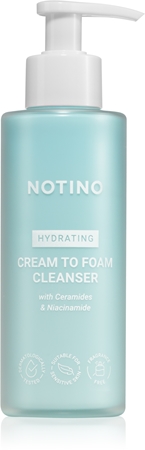 Notino Hydrating Cream to Foam Cleanser with Ceramides & Niacinamide sanfte schaumige Reinigungscreme mit feuchtigkeitsspendender Wirkung