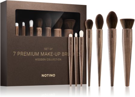 Notino Wooden Collection Make-up brush set Børstesæt