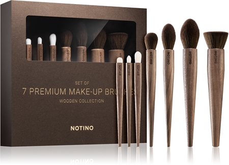 Notino Wooden Collection Make-up brush set zestaw pędzli