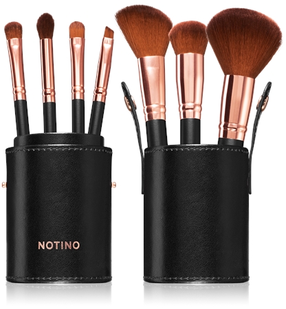 Notino Luxe Collection Brush set with cosmetic tube set čopičev z etuijem