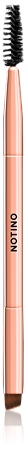 Notino Luxe Collection Double sided brush set with cosmetic bag brush set with a pouch