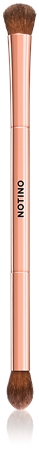 Notino Luxe Collection Double sided brush set with cosmetic bag brush set with a pouch