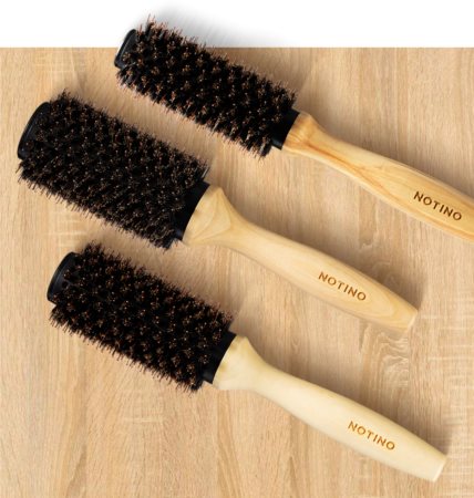 Notino Hair Collection Ceramic hair brush with wooden handle ceramic hairbrush with wooden handle