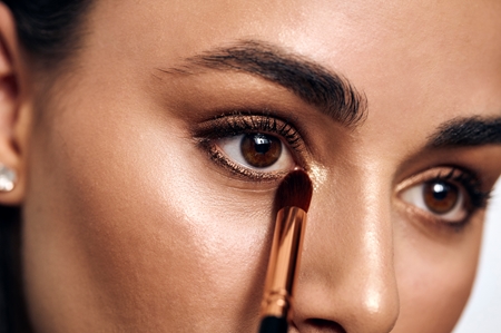 Notino Luxe Collection Brush set with cosmetic tube set čopičev z etuijem