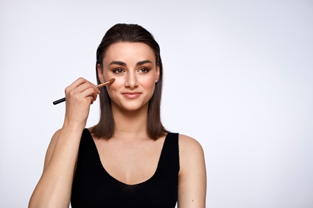 Notino Luxe Collection Brush set with cosmetic tube set čopičev z etuijem