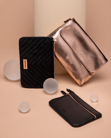 Notino Luxe Collection Double pocket cosmetic bag small cosmetica tasje voor vrouwen
