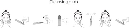 Notino Beauty Electro Collection Facial cleansing brush and heating eye massager perie de curățare pentru ten & accesoriu de masaj pentru zona ochilor cu încălzire