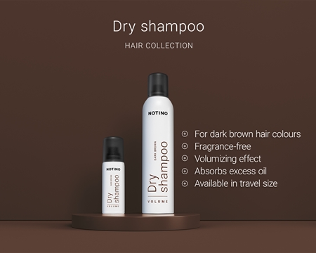 Notino Hair Collection Volume Dry Shampoo Dark brown suchý šampon pro tmavé vlasy
