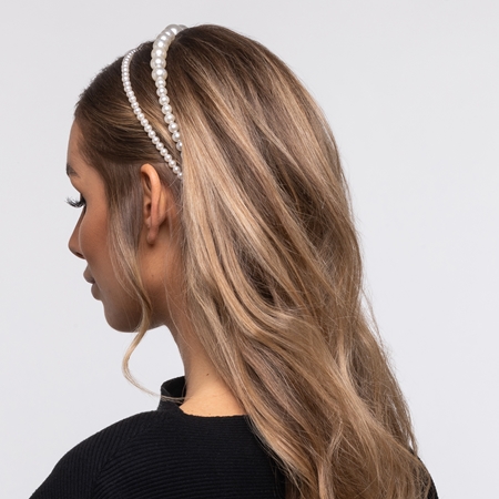 Notino Grace Collection Faux pearl headbands čelenka do vlasov