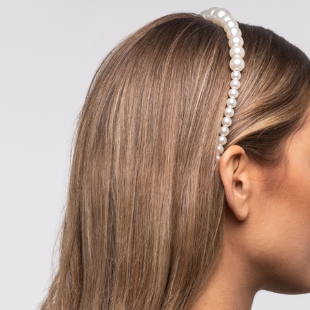 Notino Grace Collection Faux pearl headbands čelenka do vlasov