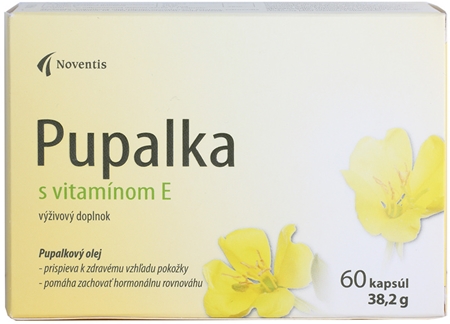 Noventis Pupalkový olej + vitamin E kapsle pro zářivý vzhled pleti