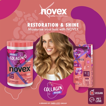 Novex Collagen Infusion Förstärkande mask för försvagat, skadat hår och nötta hårtoppar