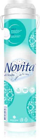 NOVITA Delicate discos de algodón desmaquillantes para dar volumen