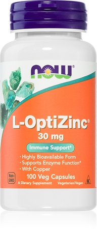 NOW Foods L-OptiZinc 30 mg podpora imunity
