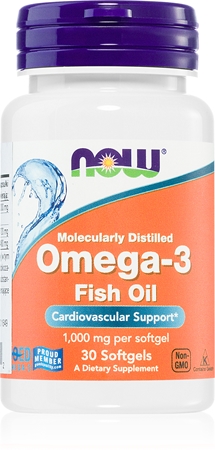 NOW Foods Omega-3 Fish Oil kapsułki do unormowania czynności układu krążenia