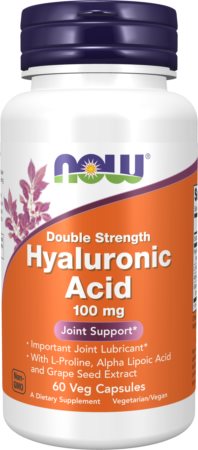 NOW Foods Hyaluronic Acid podpora správného fungování pohybového aparátu