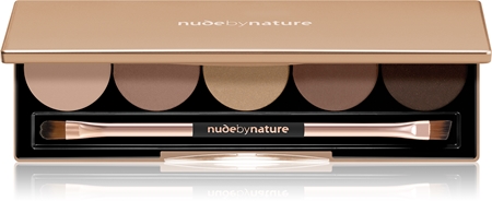 Nude by Nature Natural Illusion παλέτα με σκιές ματιών σε πούδρα