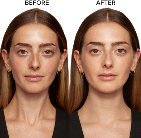 Nudestix Tinted Cover lengvos tekstūros šviesinamojo poveikio makiažo pagrindas natūraliai išvaizdai