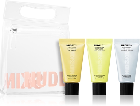 Nudestix Nudeskin 3-Step: Citrus Renew Set utazási készlet az érzékeny arcbőrre