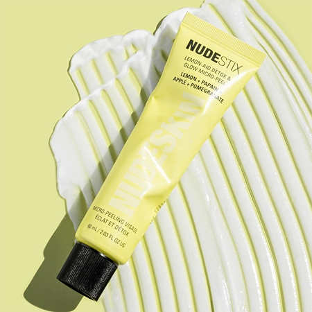 Nudestix Nudeskin Lemon-Aid Detox & Glow Micro-Peel esfoliante iluminador para rosto