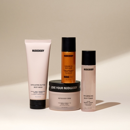 Nudestix Nudebody Sunshine Oil Body Elixir kosteuttava vartaloöljy antaa kevyesti päivettyneen vaikutelman