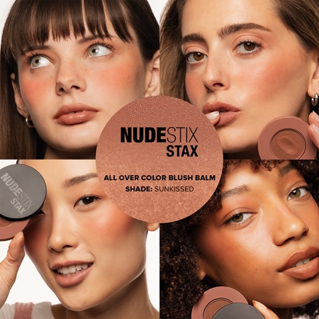 Nudestix Stax All Over Color Blush Balm maquilhagem multifuncional para olhos, lábios e rosto