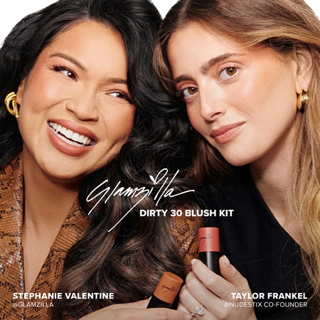 Nudestix Glamzilla Dirty 30 Blush Kit multifunkční líčidlo pro oči, rty a tvář