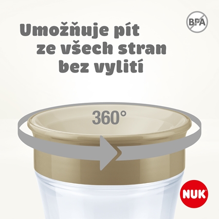 NUK Magic Cup hrnek s víčkem