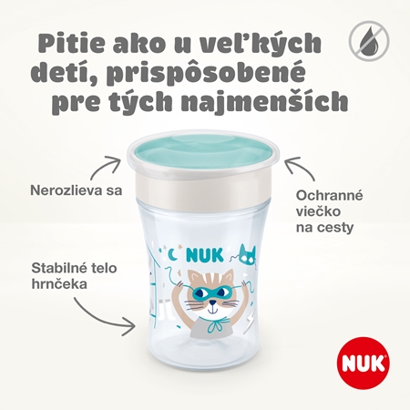 NUK Magic Cup hrnček s viečkom