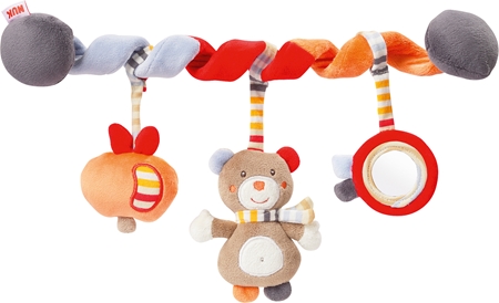 NUK Activity Spiral Bear κρεμαστό παιχνίδι δραστηριοτήτων με έντονα χρώματα