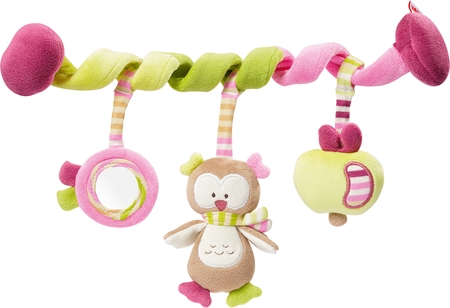 NUK Activity Spiral Owl kontrastní závěsná hračka