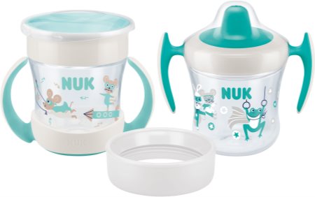 NUK Mini Cups Set Mint/Turquoise hrnek 3 v 1