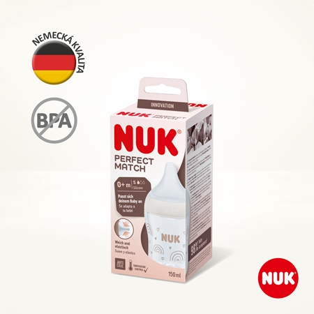 NUK Perfect Match fľaša s kontrolou teploty