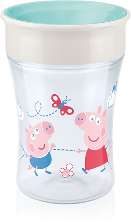 NUK Magic Cup Peppa Pig Kopp med lock